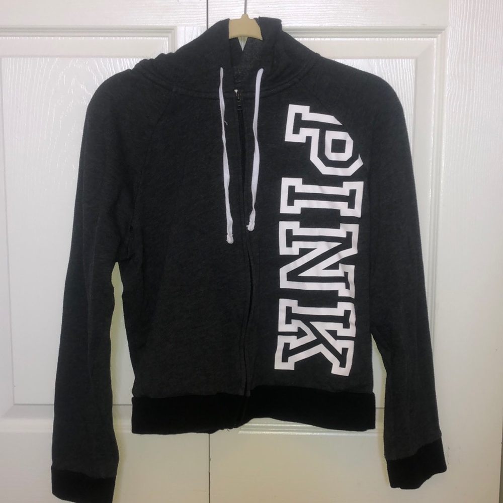 pink hooded zip up!